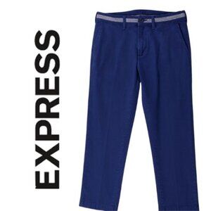 ***Express Men’s Slim Fit 365 Comfort Stretch Chino Pants Navy Blue 28x30